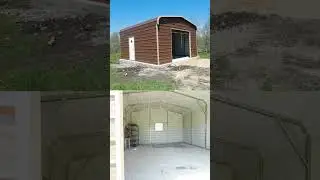 Regular Style 20x20 Metal Garage Alan's Factory Outlet