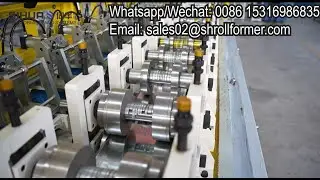 Drywall multiple profile roll forming machine(stud,track,omega,wall angle,C,U channel,corner bead)