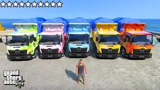 I COLLECT THE COOLEST FULLY LOADED MODIFIED HINO 500 RANGER TRUCKS IN GTA 5