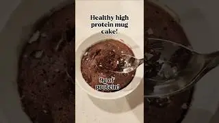 Healthy high protein mug cake! #highproteinsnack #highproteindessert #mugcakerecipe #healthymom