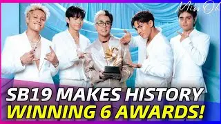 SB19 becomes the MOST AWARDED ARTIST in the first ever FILIPINO MUSIC AWARDS with 6 wins!