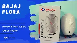 Bajaj Flora | 4.5 kW | Instant Water Heater | Unboxing | Review | Demo | Temperature guide