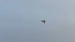 RAF Eurofighter Typhoon displaying at Bournemouth Air Festival 2023 Night Air (01/09/2023)