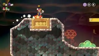 Super Mario Wonder - Floating High Jump II Deep Magma Bog World 6