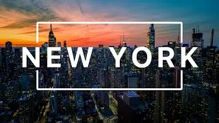 Golden Hour Flight Over Iconic NYC Skyscrapers 🌇| Relaxing 4k Drone Video Of New York City