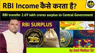 How rbi get income |In depth analysis RBI, Surplus transfer
