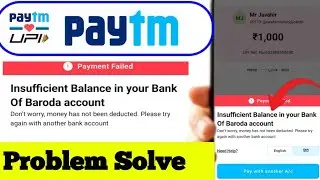 Insufficient balance in your bank account paytm - insufficient balance paytm 2026