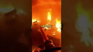 Brave Dog Leads Firefighter In A Burning Block To Save Puppy!
