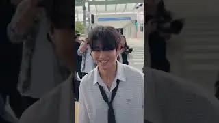 Taehyung Airport Arrival for PFW2026 | He still gets shy when called handsome #parisfashion #pfw #V
