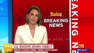 Reports another unidentified aerial object shot down by US   9 News Australia