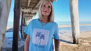 Palm Springs Tee Shirt, Soft, Breathable, Great Arm Coverage & Flattering fit