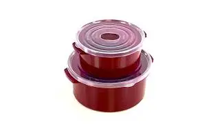 GEEZY - Microwave Bowls with Vented Lids - Set of 3