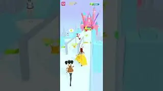👗👗princess run 3d gaming mobile👠👠#gameplay#princessrun3d#shorts