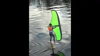 RC Wing foiling,  Kahana beach ( not quite )  RC wing foiling