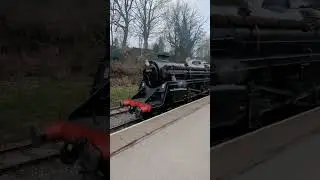 Steam train Oxenhope station #trains #yorkshire #shorts #video #steamtrain #christmas #youtubeshorts