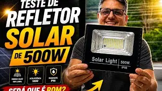500-watt solar floodlight. Does it really work?