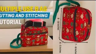 Diy : Sling bag / Cross body bag cutting and stitching tutorial step by step 🪜 in easy way