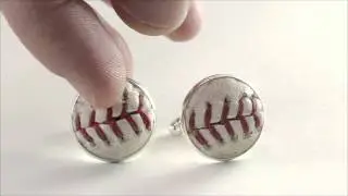 Custom Handmade Baseball Cufflinks | Hatch