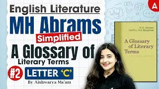 UGC NET English Literature MH Abrams Simplified A Glossary of Literary Terms By Aishwarya Mam