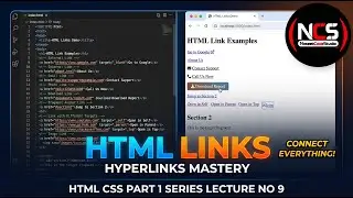HTML Links & Hyperlinks Complete Course | Anchor Tag, Relative & Absolute Links, File Paths | Lec9