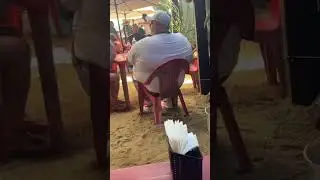 Plastic Chair Breaks and Man Falls Backward