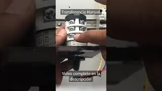 &iquest; C&oacute;mo conectar una transferencia manual ? Red / Off / Respaldo