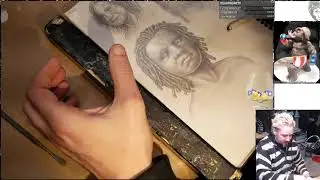 Twitchstream: Moldmaking, Drawing, and 3D Print Finishing
