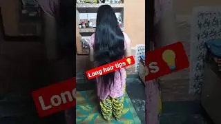 Long hair tips💡💡 #funny #youtubeshorts#hair  #challenge  #viralshort #video#hairstyle