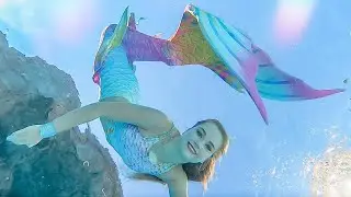 Two Mermaids Swim in Shop Vancouver Mermaid Tops! Ft. Courtney Mermaid