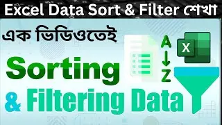 Excel Data Sorting & Filtering এক ভিডিওতেই | Learn Custom Sort, Auto Filter, and Date Filter