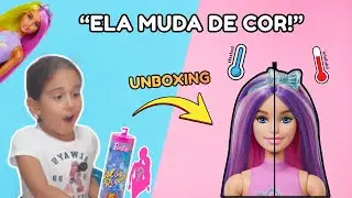 SURPRESA! Barbie que MUDA DE COR 😱💦 Unboxing Infantil | Soso Kids