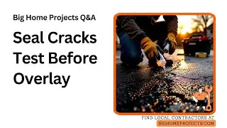 CrackSeal Compatibility Test Before Driveway Overlay