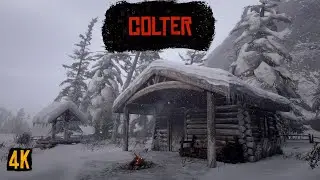 Relaxing Winter Ambience of Colter - Red Dead Redemption 2 🤠❄ | 8+ Hours - 4K Video RTX2080
