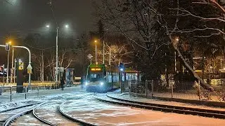 MPK Poznań Linia 8 kierunek Zjazd do zajezdni Franowo(trasa zmieniona).Solaris Tramino S105P.