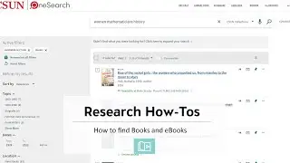 How to find books & ebooks
