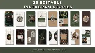 Winter Luxe Instagram Content Kit |  Holiday Canva Templates