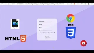 Login Page with clip path css || Acode webdev || PURE HTML CSS