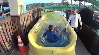 Yellow Ramubrink&aacute; Water Slide at Beach Park