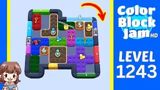 Color Block Jam Level 1243 Solution Walkthrough