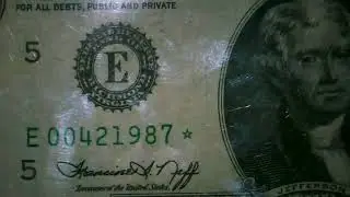 TWO DOLLAR BILL FILLED STAR NOTE  AND ERRORS ON FRONT