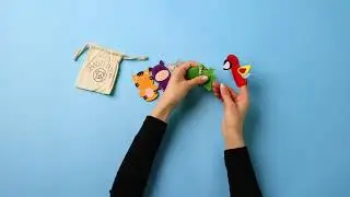 Finger puppets for childern - Wilds animals