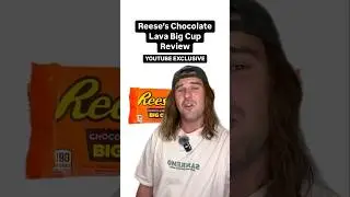 REESES CHOCOLATE LAVA BIG CUP REVIEW #russeats #reeses #reesespeanutbuttercups