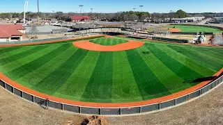 Artificial turf installation at Conway Station Park