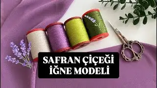 252.YEPYENİ YAPIMI ÇOK KOLAY ŞAHANE GÜZEL SAFRAN ÇİÇEĞİ İĞNE OYASI MODELI 2025 /NEEDLE LACE KNITTING