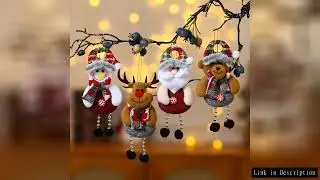 4pcs Christmas Tree Decorations Hanging Christmas Ornaments Set Snowman Decorations Hanging Pendants