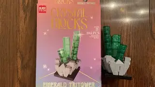 Let&rsquo;s Build Off Brand LEGO from Five Below Block Tech Crystal Blocks Emerald Tritower
