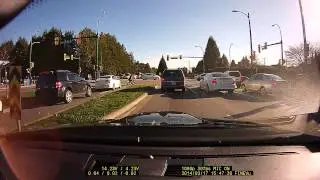 Angry speeding santa (Charger driver)