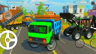 🥰jcb and truck Drive in from barry loding gaming video #jcb #truck #trctor #dumper #simulator #games