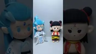 Cute Chibi Figures: Ice Sorcerer and Warrior Duo! #ChibiFigures #CuteToys #AnimeFigures #Collectible