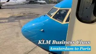 KLM Business Class, Amsterdam to Paris CDG &ndash; Full Review of Comfort, Service & Onboard Dining!